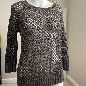 Willi Smith Chain Mail Knit Top - SzS